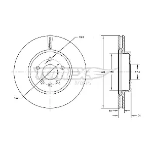 TOMEX Brakes TX 72-55