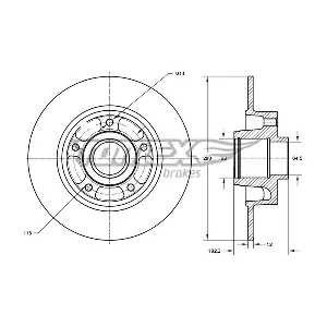 TOMEX Brakes TX 71-141
