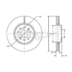 TOMEX Brakes TX 72-63
