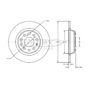 TOMEX Brakes TX 72-45