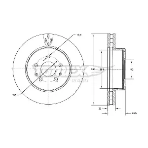 TOMEX Brakes TX 72-57