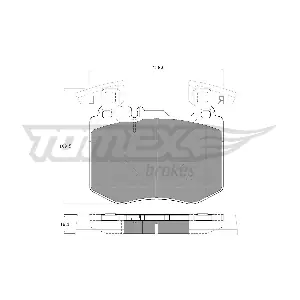 TOMEX Brakes TX 60-32 Комплект гальмівних накладок дискового стоянкового гальма