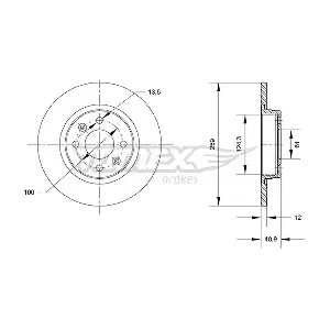 TOMEX Brakes TX 70-76