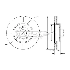 TOMEX Brakes TX 72-93