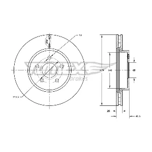 TX 73-85 TOMEX Brakes