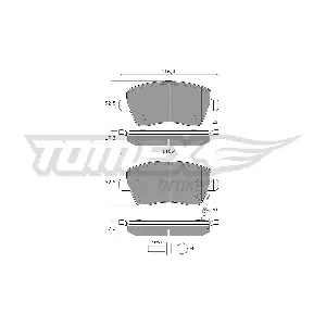 TOMEX Brakes TX14162