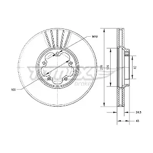 TOMEX Brakes TX 70-75