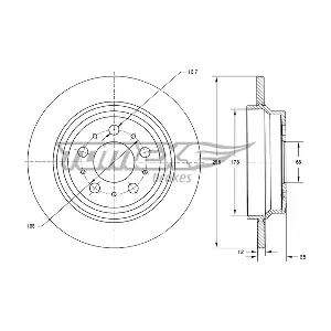 TOMEX Brakes TX 71-17