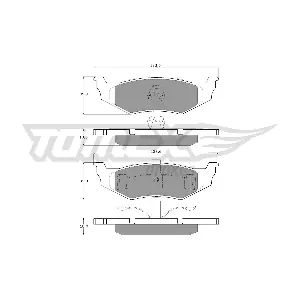 TOMEX Brakes TX 15-91