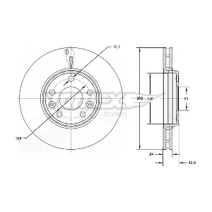 TOMEX Brakes TX 72-82