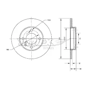 TOMEX Brakes TX 70-38