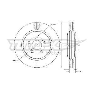 TOMEX Brakes TX 72-16