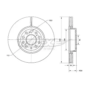 TOMEX Brakes TX 71-12