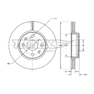 TOMEX Brakes TX 73-62