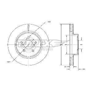 TX 71-95 TOMEX Brakes