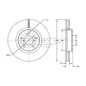 TOMEX Brakes TX 72-94