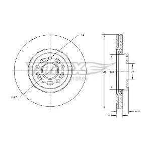 TOMEX Brakes TX 73-19