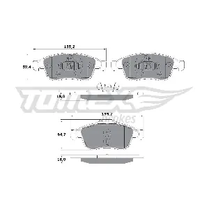 TOMEX Brakes TX 16-41