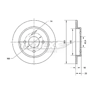TOMEX Brakes TX 70-47