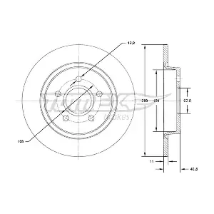 TOMEX Brakes TX 71-75