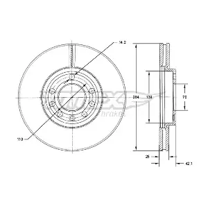 TOMEX Brakes TX 71-30