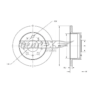 TOMEX Brakes TX 73-47