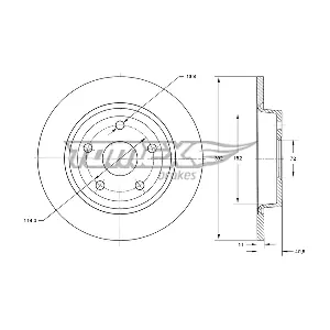 TOMEX Brakes TX 73-21