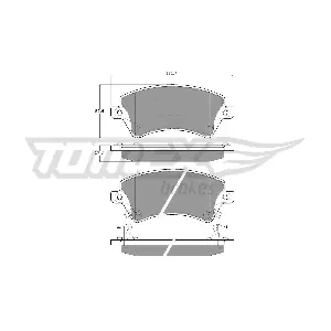 TOMEX Brakes TX 13-74