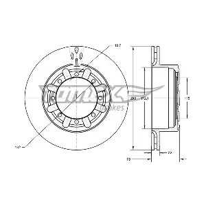 TOMEX Brakes TX 73-49