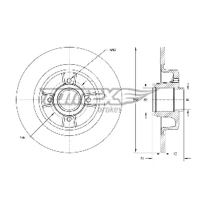 TOMEX Brakes TX73581