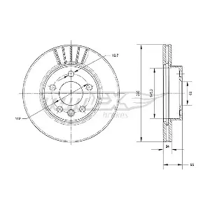 TOMEX Brakes TX 70-78 Гальмівний диск