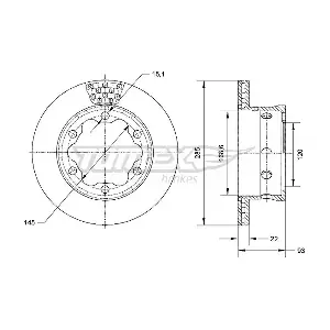 TOMEX Brakes TX 70-25