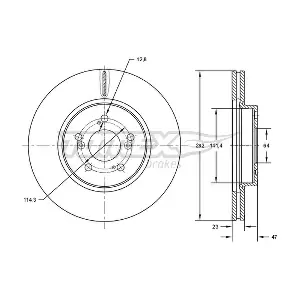 TOMEX Brakes TX 72-71