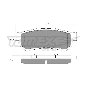 TOMEX Brakes TX 16-77