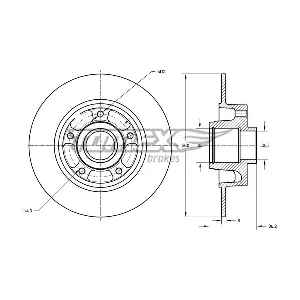 TOMEX Brakes TX 73-551