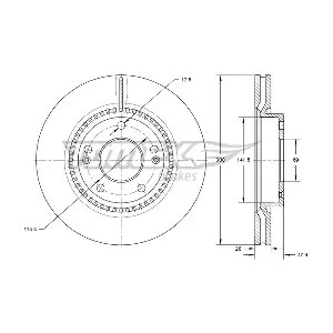 TOMEX Brakes TX 73-31