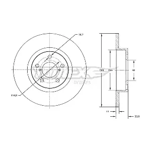 TOMEX Brakes TX 72-86