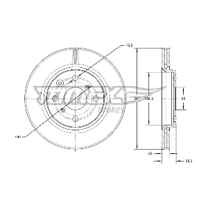 TOMEX Brakes TX 71-55