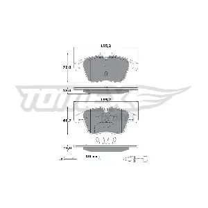 TOMEX Brakes TX1655
