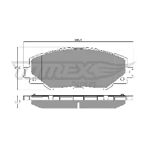TOMEX Brakes TX 15-41