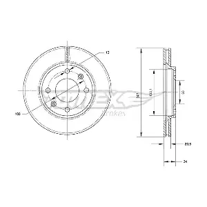 TOMEX Brakes TX 70-64