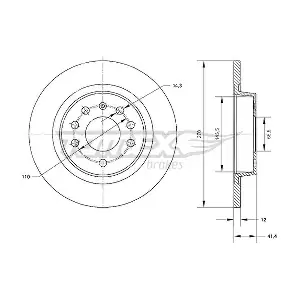 TOMEX Brakes TX 70-81