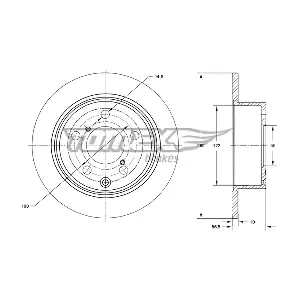 TOMEX Brakes TX 71-67