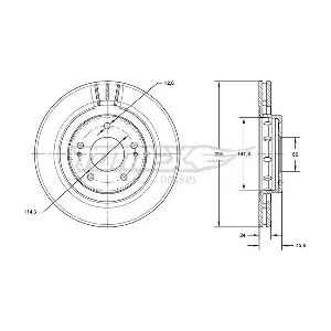 TOMEX Brakes TX 71-74