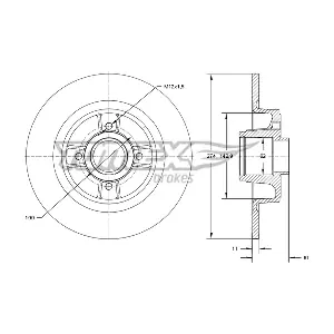 TOMEX Brakes TX 70-801