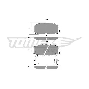 TOMEX Brakes TX 15-74