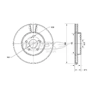 TOMEX Brakes TX 70-44