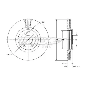 TOMEX Brakes TX 71-84