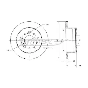 TOMEX Brakes TX 70-61