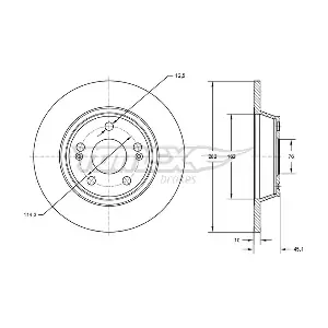 TOMEX Brakes TX 72-58